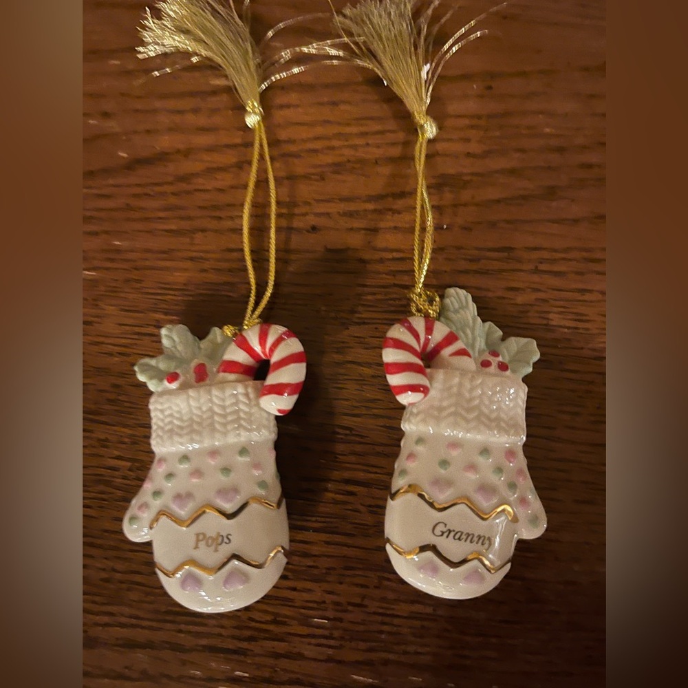 Lenox Best Friends Forever Mitten Ornaments - Set of 2